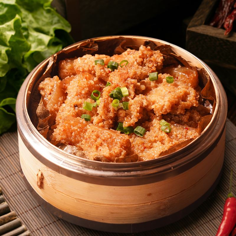 Steamed Pork With Rice Flour